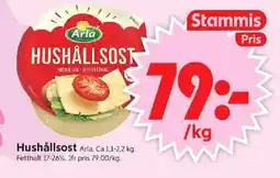 ICA Supermarket Arla Hushållsost erbjuda