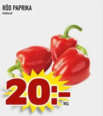 Rinkeby Matcenter Röd paprika erbjuda