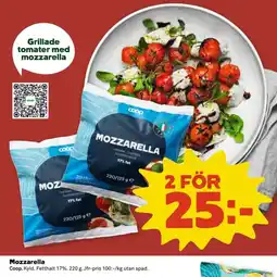 Coop Konsum Coop Mozzarella erbjuda