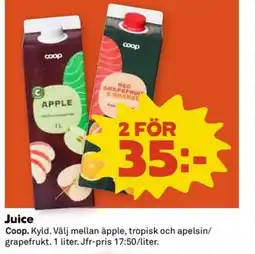 Coop Konsum Coop Juice erbjuda