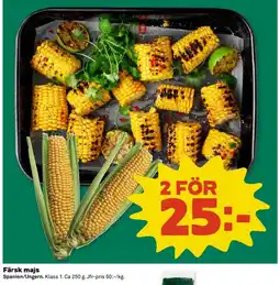 Coop Konsum Färsk majs erbjuda