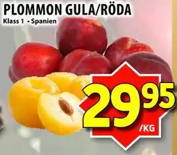 Matvärlden Tensta PLOMMON GULA/RÖDA erbjuda