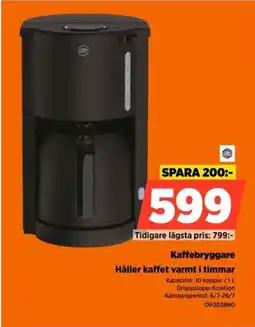Power Kaffebryggare Håller kaffet varmt i timmar erbjuda