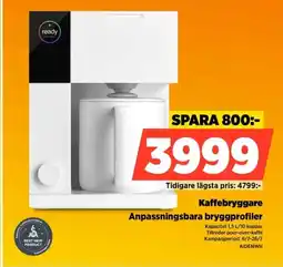 Power Kaffebryggare Anpassningsbara bryggprofiler erbjuda