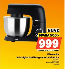 Power Senz Köksmaskin 10 hastighetsinställningar med pulsfunktion erbjuda