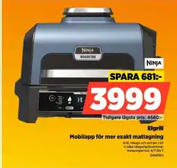 Power Ninja Elgrill Mobilapp för mer exakt matlagning erbjuda