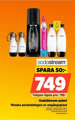 Power Sodastream SodaStream-paket Minska användningen av engångsplast erbjuda