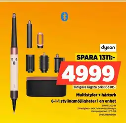 Power Dyson Multistyler + hårtork 6-i-1 stylingmöjligheter i en enhet erbjuda