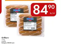 Snabbgross Lindvalls Grillkorv erbjuda