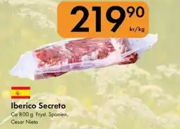 Snabbgross Iberico Secreto erbjuda