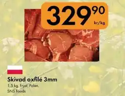 Snabbgross Skivad oxfilé 3mm erbjuda