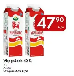 Snabbgross Arla Ko Vispgrädde 40% erbjuda