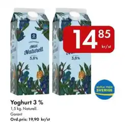 Snabbgross Garant Yoghurt 3% erbjuda