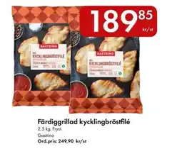Snabbgross Gastrino Färdiggrillad kycklingbröstfilé erbjuda
