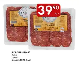 Snabbgross Espana Chorizo skivat erbjuda