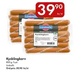 Snabbgross Lindvalls Kycklingkorv erbjuda