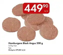 Snabbgross Hamburgare Black Angus erbjuda