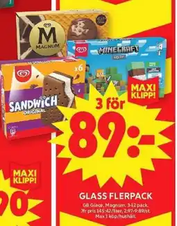 ICA Maxi Glass Flerpack erbjuda