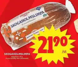 ICA Maxi Skogaholmslimpa erbjuda