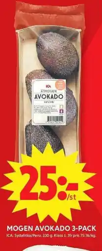 ICA Maxi Mogen Avocado 3-PACK erbjuda