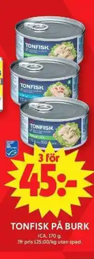 ICA Maxi Tonfisk På Burk erbjuda