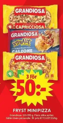 ICA Maxi Fryst Minipizza erbjuda