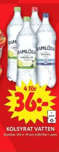 ICA Maxi Kolsyrat Vatten erbjuda
