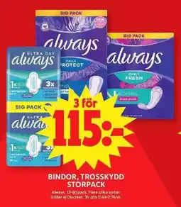 ICA Maxi Bindor, Trosskydd Storpack erbjuda
