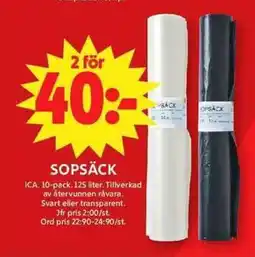 ICA Maxi Sopsäck erbjuda