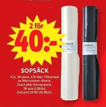 ICA Maxi Sopsäck erbjuda