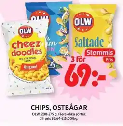 ICA Maxi Chips, Ostbågar erbjuda