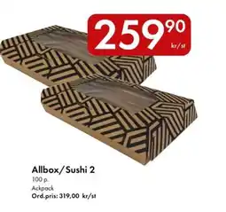 Snabbgross Allbox/Sushi 2 erbjuda