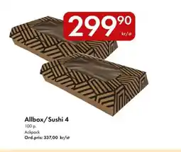 Snabbgross Allbox/Sushi 4 erbjuda