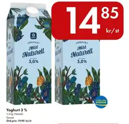 Snabbgross Garant Yoghurt 3% erbjuda