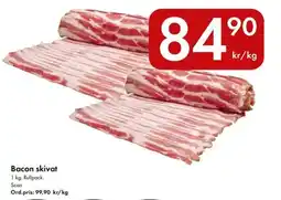 Snabbgross Bacon skivat erbjuda