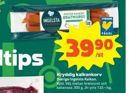 Stora Coop Kryddig kalkonkorv erbjuda
