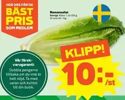 Stora Coop Romansallat, Medlemspris erbjuda