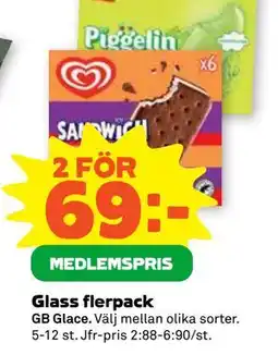Stora Coop Glass flerpack, Medlemspris erbjuda
