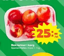 Stora Coop Nektariner i korg erbjuda