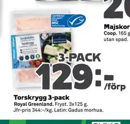 Stora Coop Torskrygg 3-pack erbjuda