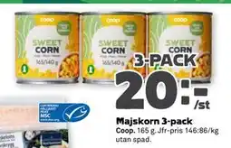 Stora Coop Majskorn 3-pack erbjuda