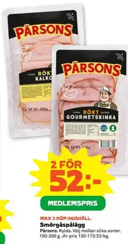 Stora Coop Smörgåspålägg, Medlemspris erbjuda
