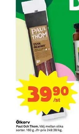 Stora Coop Ölkorv erbjuda
