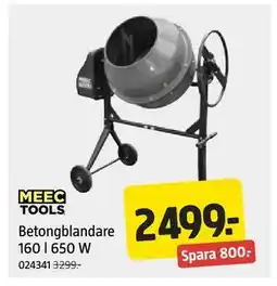 Jula Betongblandare 160 l 650 W erbjuda