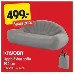 Jula KAYOBA Uppblåsbar soffa erbjuda