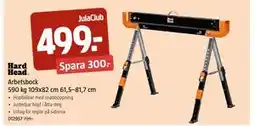 Jula Arbetsbock 590 kg 109x82 cm 61,5–81,7 cm, Medlemspris erbjuda