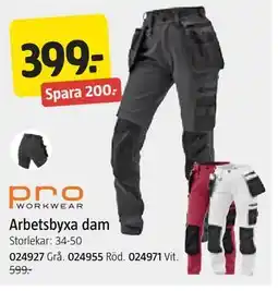 Jula Arbetsbyxa dam erbjuda