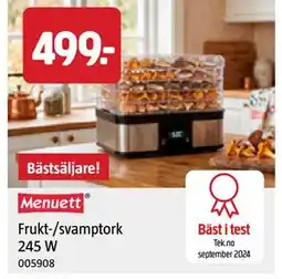 Jula Frukt-/svamptork 245 W erbjuda