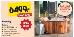Bestway Spabad 1123 l Ø180x66 cm