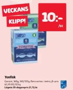 Hemköp Tonfisk erbjuda